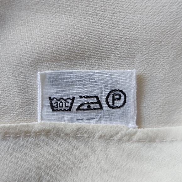 Vtg 100% Pure Silk Slip Night Gown M Ivory Lace Hand Embroidered Coquette Bridal - Picture 12 of 16